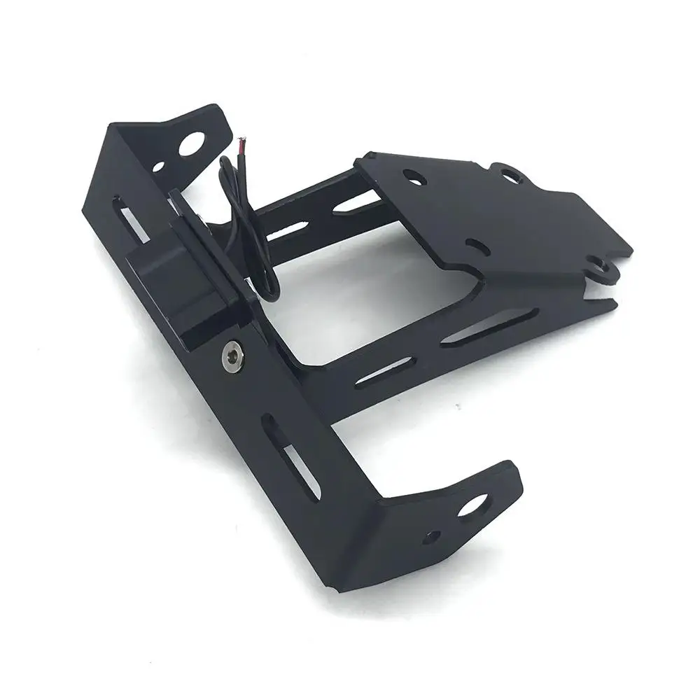 

Держатель для номерного знака мотоцикла, кронштейн с подсветильник кой, модифицированный аксессуар из алюминиевого сплава