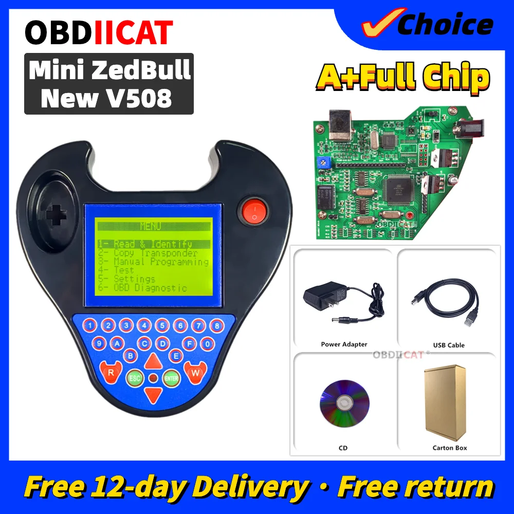 OBDIICAT V508 Super Mini Key Tool Программатор дистанционного ключа Zed-Bull Транспондер Smart