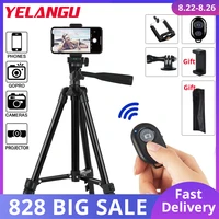 yelangu flexible tripod extendable travel lightweight stand remote control for mobile cell phone mount camera gopro live youtube