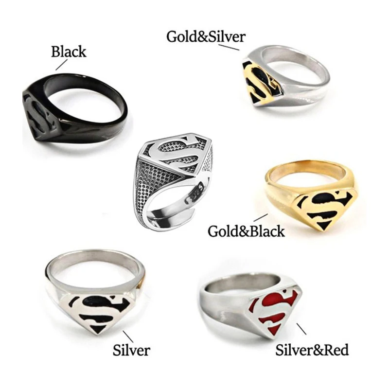 

Fashion Personality Alloy Letter Ring Multicolor Anime Peripheral Ring of Hope Gothic Adult Trends Accessories Wholesale