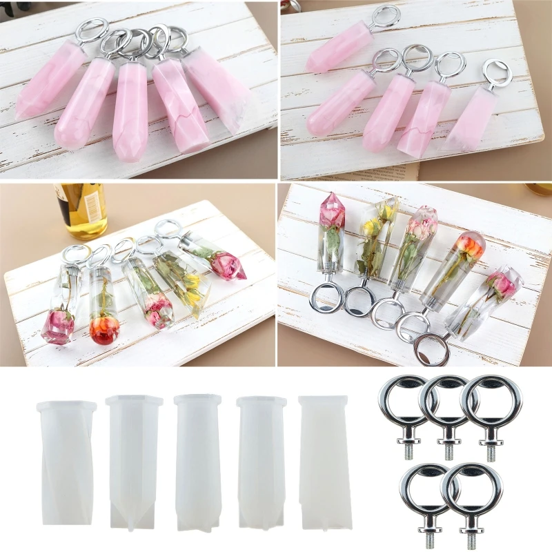 

5Pcs Beer Bottle Opener Mold Bottle Opener Silicone Mold for Resin Casting with Stainless Steel Insert Parts DIY Crafts Tool