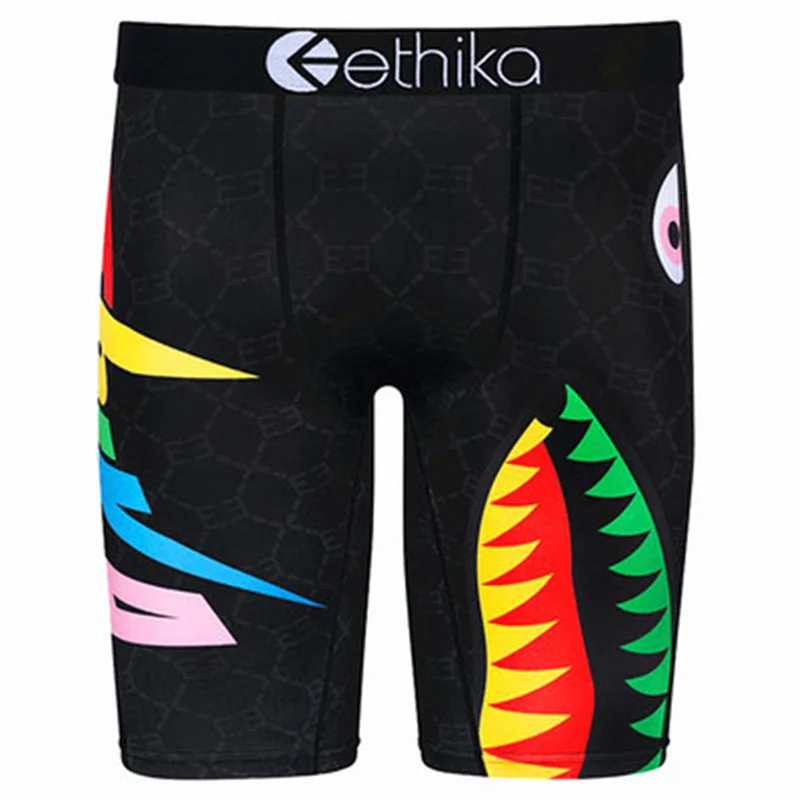 

NXY Ethika мужские трусы-боксеры, модный бренд, ледяной шелк, удлиненное Спортивное нижнее белье для бега, плавания, плотные дышащие штаны