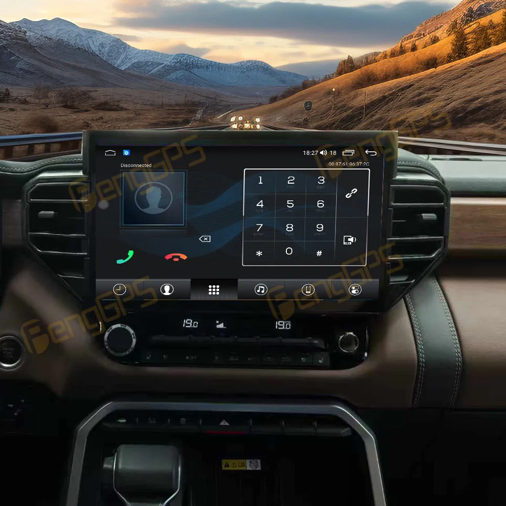 14 6-дюймовый Android 13 для Toyota Tundra Sequoia 20-24 Tesla Style сенсорный автомобильный экран