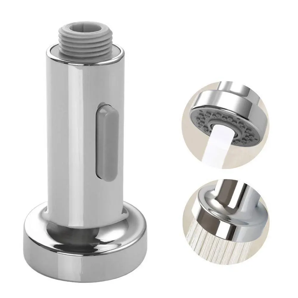 

1/2 Inch Bathroom Shower Head Kitchen Sink Chrome Single Handle Mixer Tap Swivel Pull Out Spray Faucet Spout Water Saving Tap