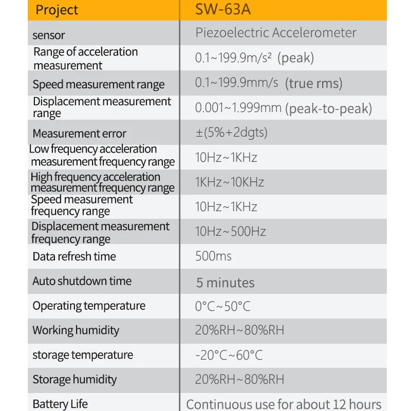 Цифровой точный измеритель вибрации высокоточный виброметр 0 1-199 9 м ручной