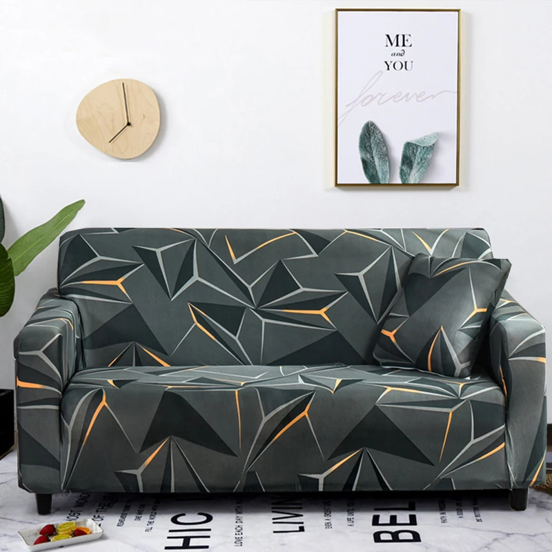 

Elastic Sofa Cover Slipcovers Armchair Sofa Cover 1/2/3/4 Seater for Living Room Geometry L-Shaped Corner Sofa Couch Cover