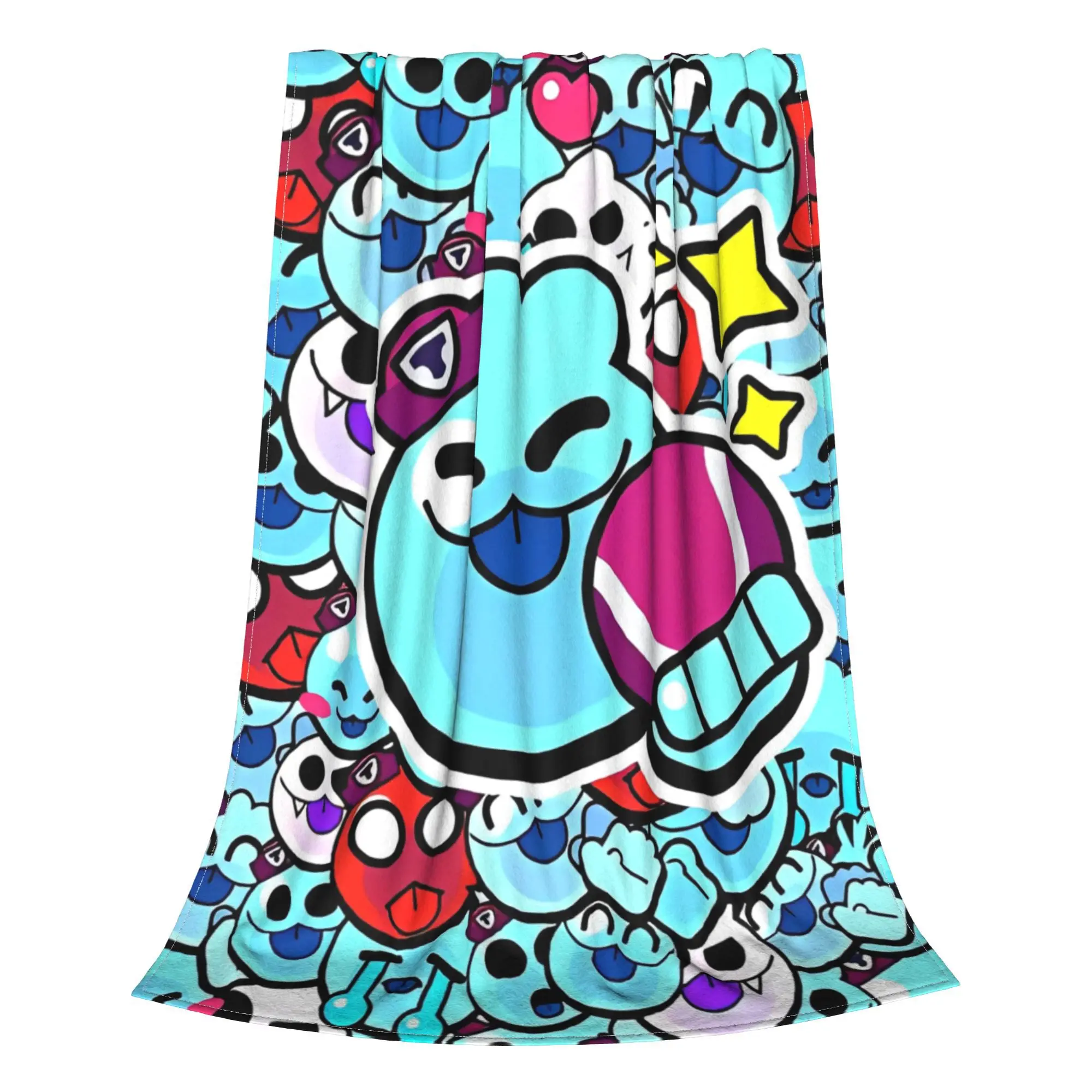 Одеяла с шипами Brawll Emz коралловый флис плюшевый текстильный декор