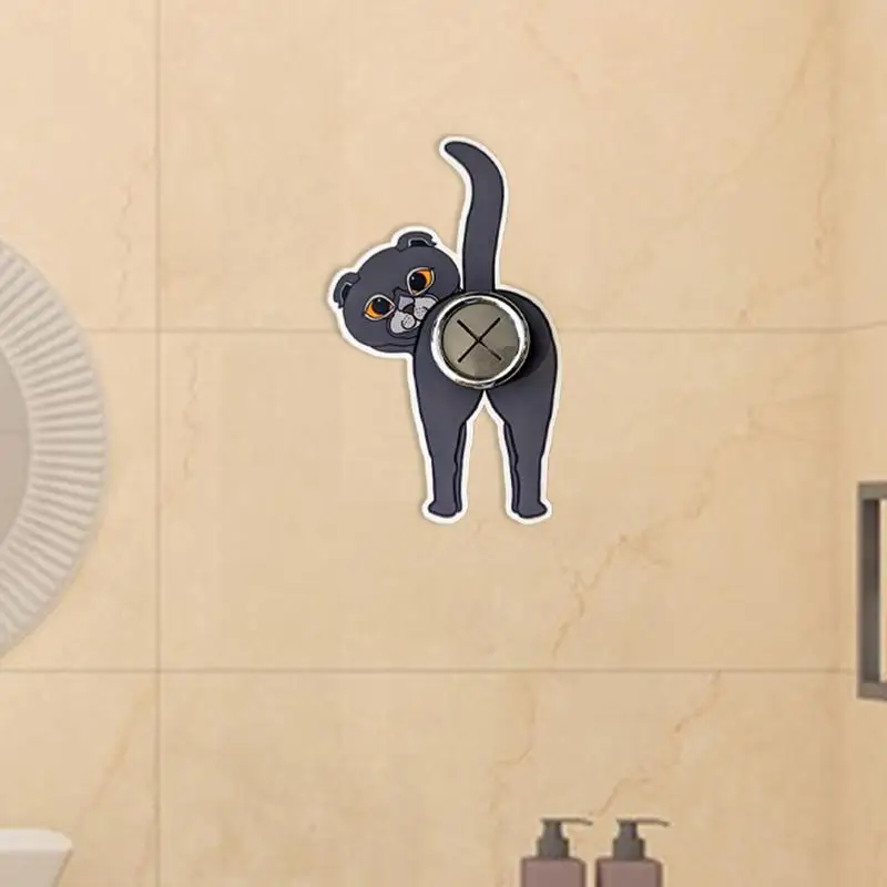 Настенные крючки с кошкой и ягодицами клейкие держатели для чайных полотенец