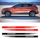 2 шт., автомобильные виниловые наклейки на длинную боковую юбку