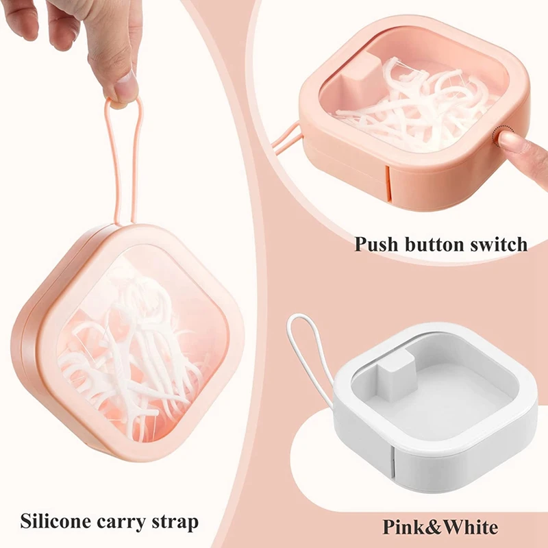 6 шт. диспенсер для завязывания волос портативный держатель путешествий ватных