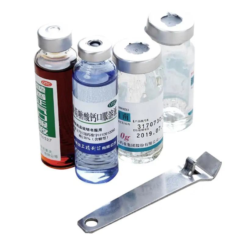 

Stainless Steel Oral Liquid Bottle Beauty Freeze-dried Powder Cap Opener Portable Beer Bottle Opener Penicillin Aluminum Cap Bot