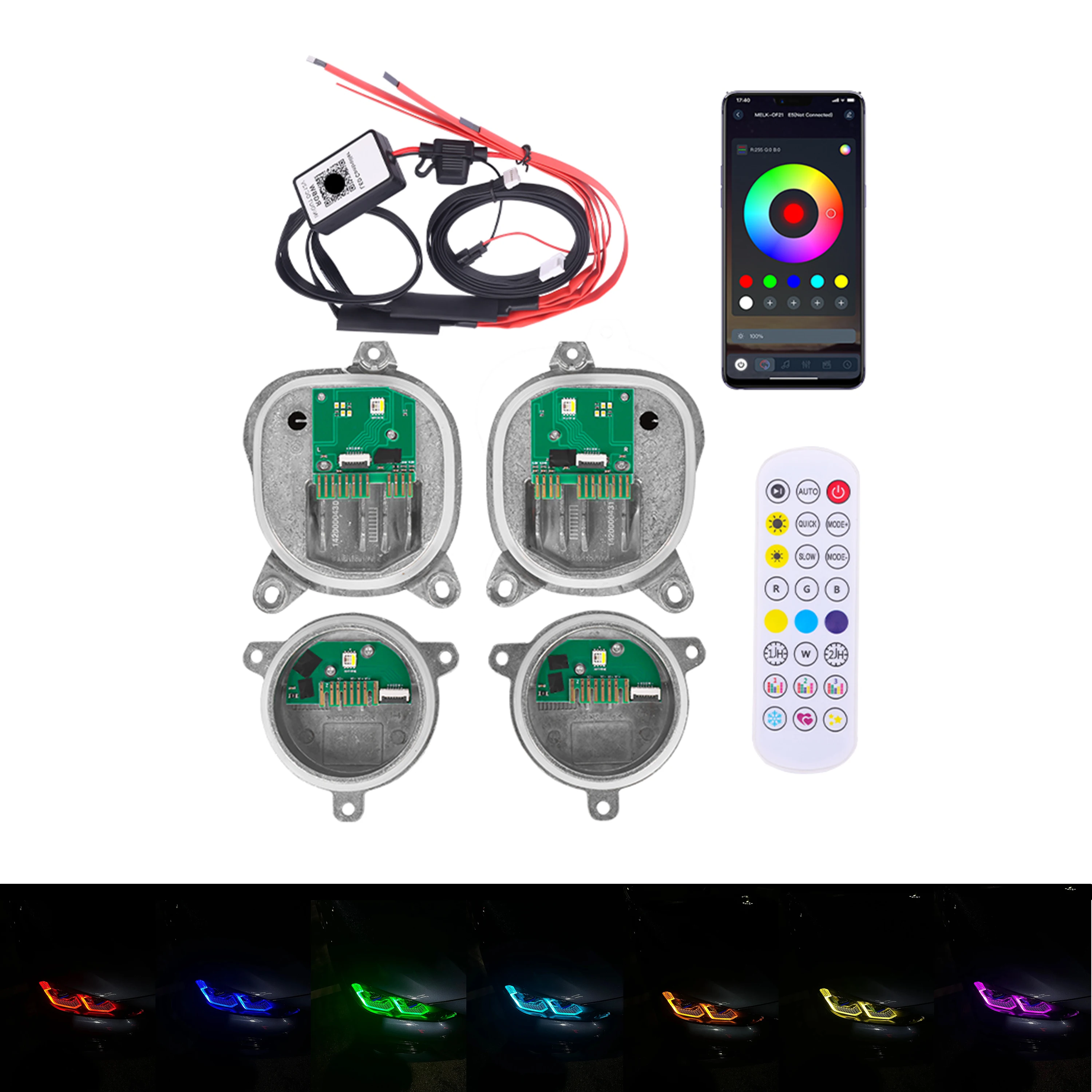 RGBW для BMW M8 F92 G14 G15 G16 серии 8 CSL лимонно-желтый DRL RGB многоцветные светодиодные платы