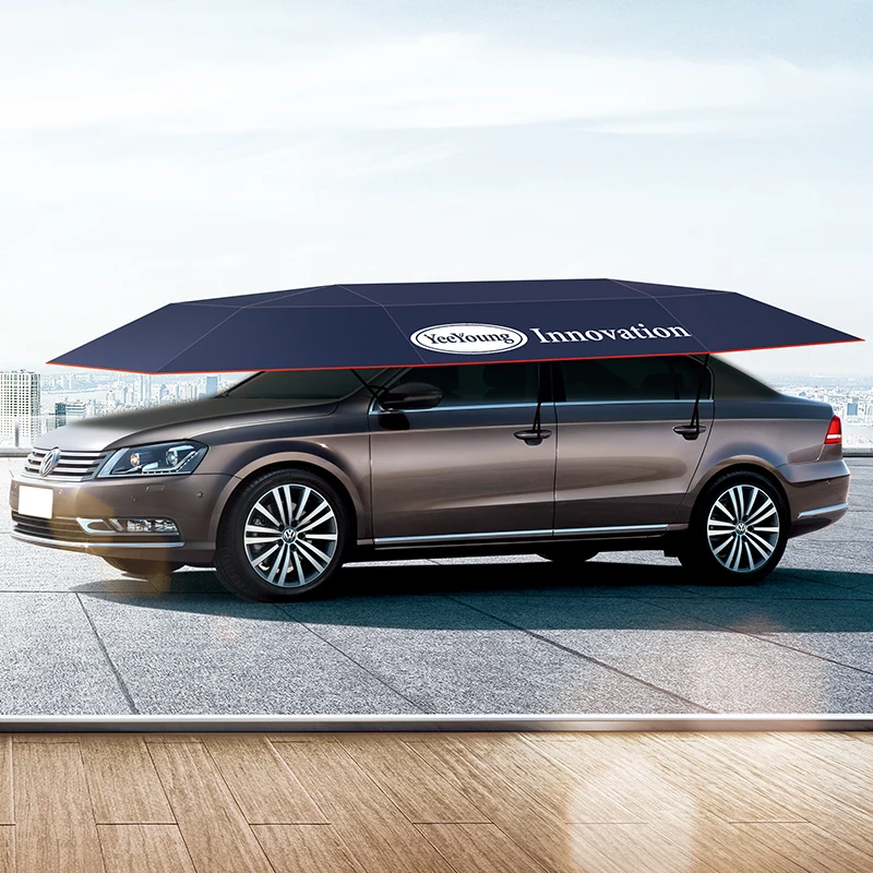 

4.6M Foldable Automatic Car Tent Portable Waterproof Car Roof Cover with Wireless Controller Car Sun Shade Umbrella