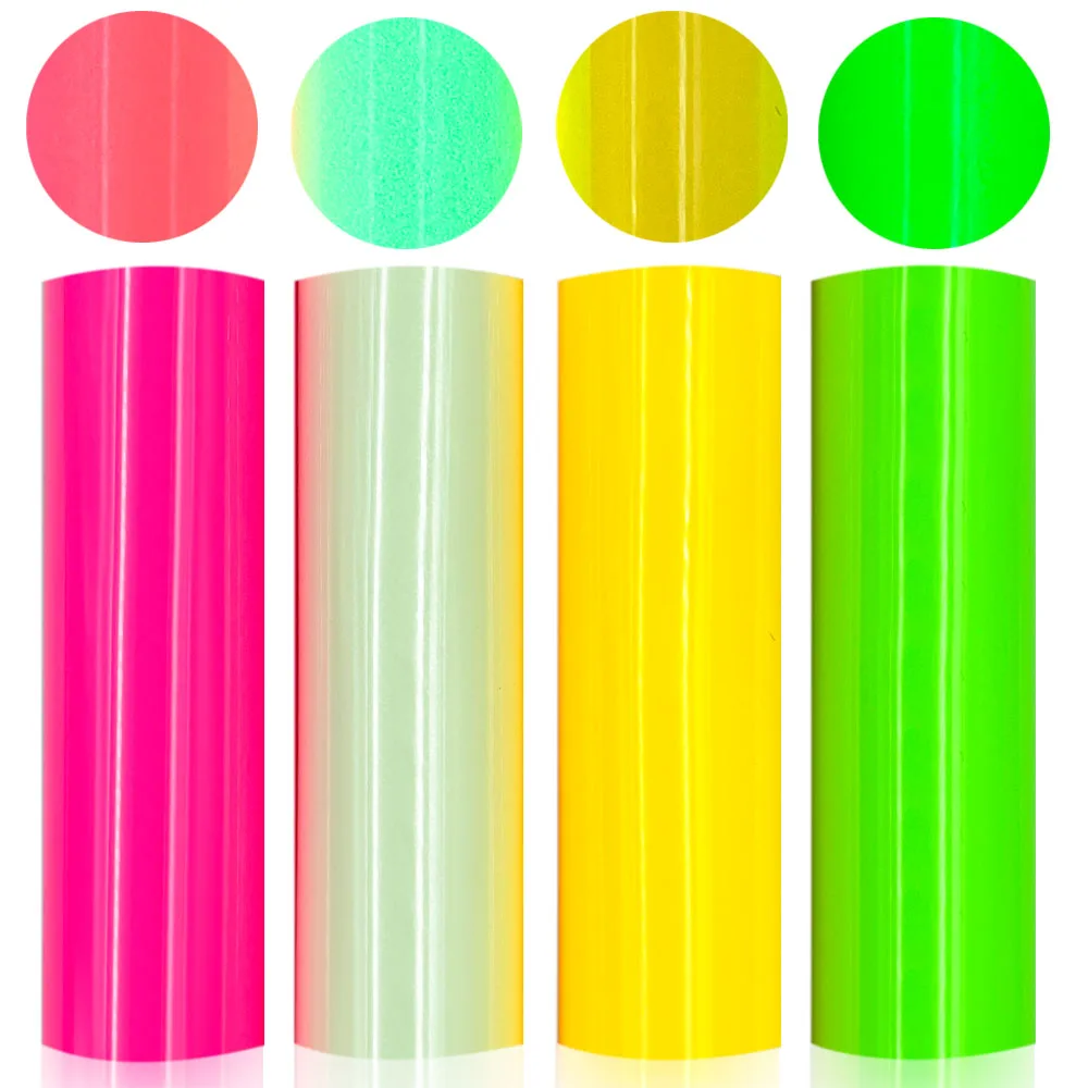 

19-дюймовая X 39-дюймовая фотопленка, виниловая пленка с теплопередачей, 3D светящаяся полиуретановая термопленка для футболок, одежды, тканевых сумок, украшения для творчества