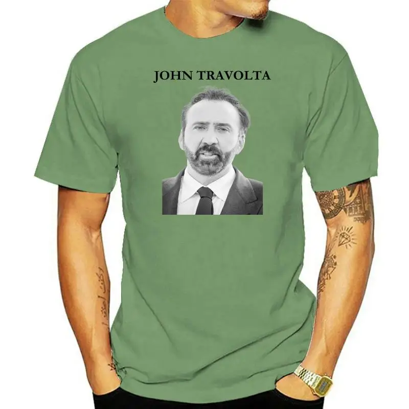 

Fashion Print T Shirt O-Neck Design Short Sleeve Mens John Travolta T Shirts