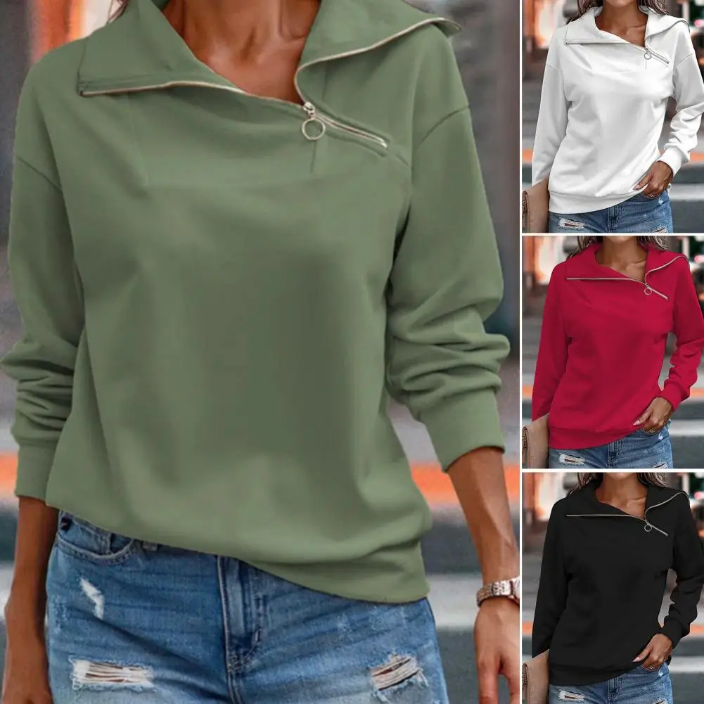 

Стильный осенний свитшот, уличная одежда, однотонный Свободный Повседневный свитшот с эластичными манжетами, весенний свитшот, термальный ...