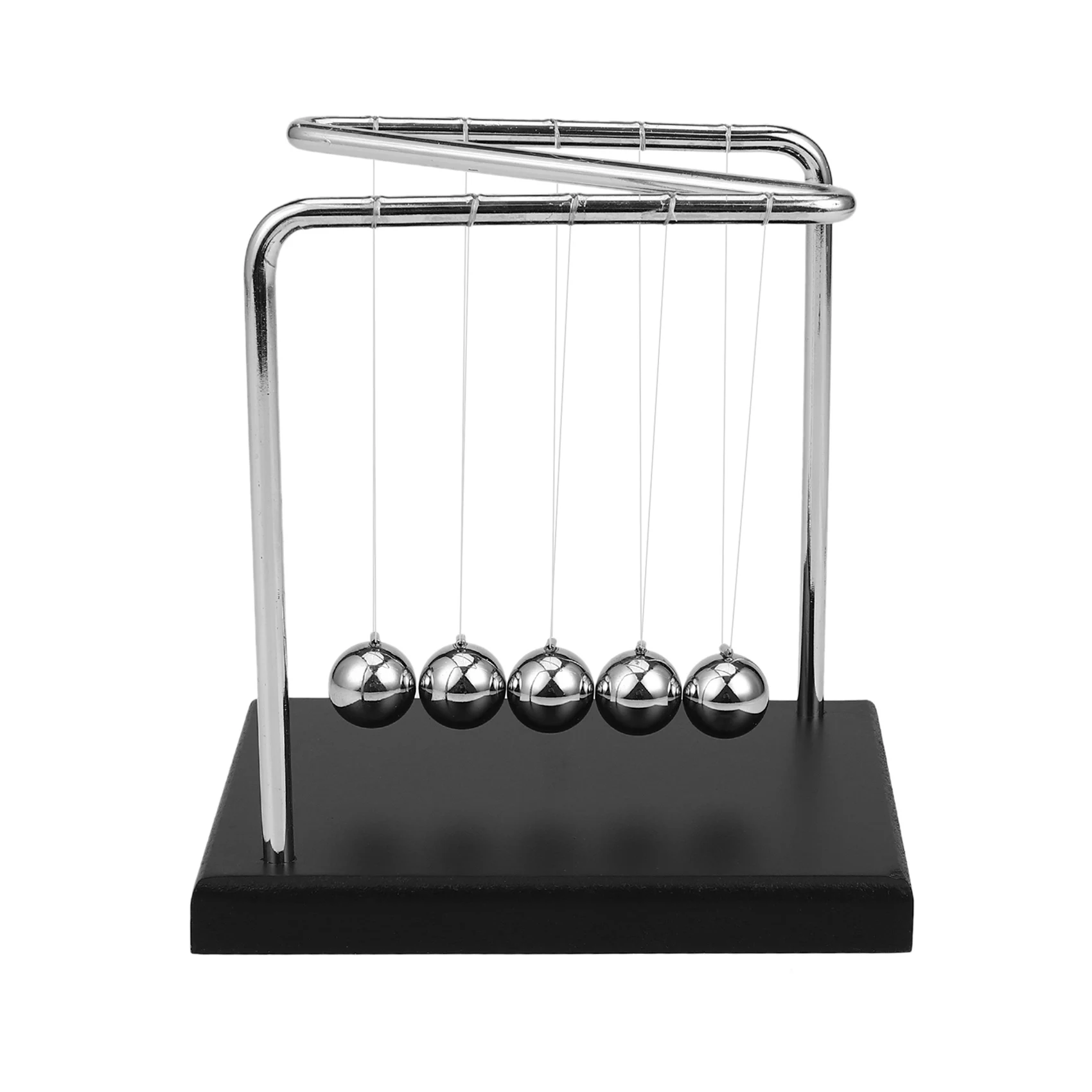 

Newton Cradle Physics Pendulum Science Z-Type Wood Newton's Cradle Art In Motion Balance Ball Wave Desk Ornament Educational Toy