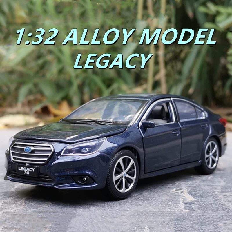 

Модель автомобиля Subaru Legacy в масштабе 1:32, модель литая металлическая игрушечная машинка, модель автомобиля со звуком и фотографией, коллекционная детская игрушка, подарок
