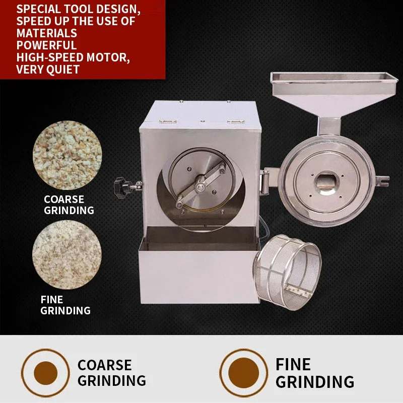 XL-910 Шлифовальный станок для обработки зерна 10-40 кг/ч Коммерческая дробилка из