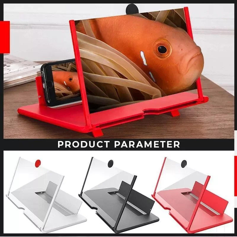 

Smartphone Screen Enlarger 14 Inch High Definition Folding Video Screen Amplifier Phone Magnifier Smart Cellphone Stand Hold