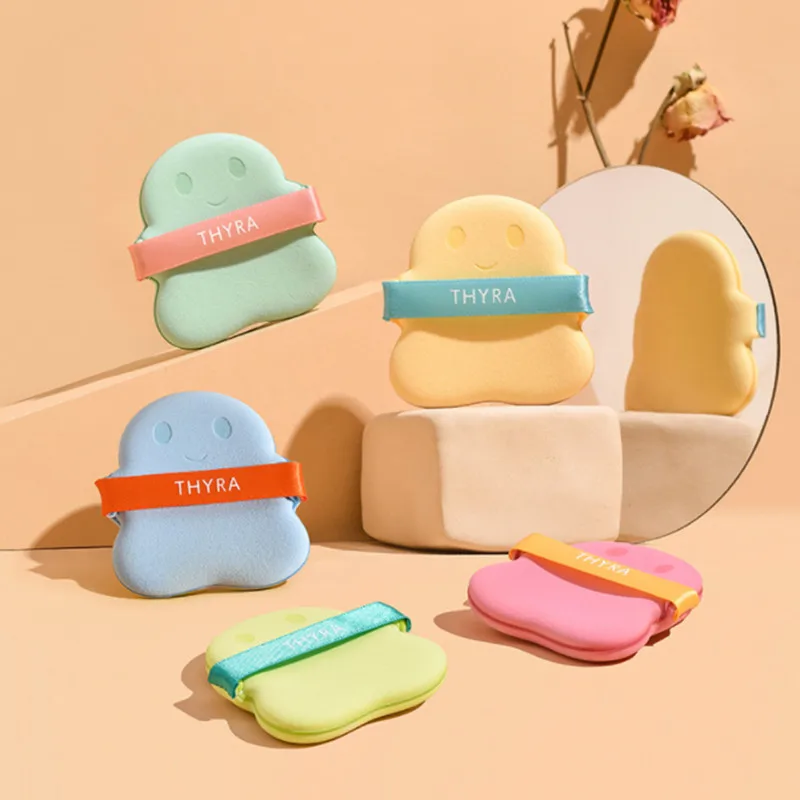 

Thyra Super Soft Makeup Sponge Puffs For Foundation Cream Powder Blender Puff Wet Dry Dual Use Beauty Accessory Cosmetics Tool