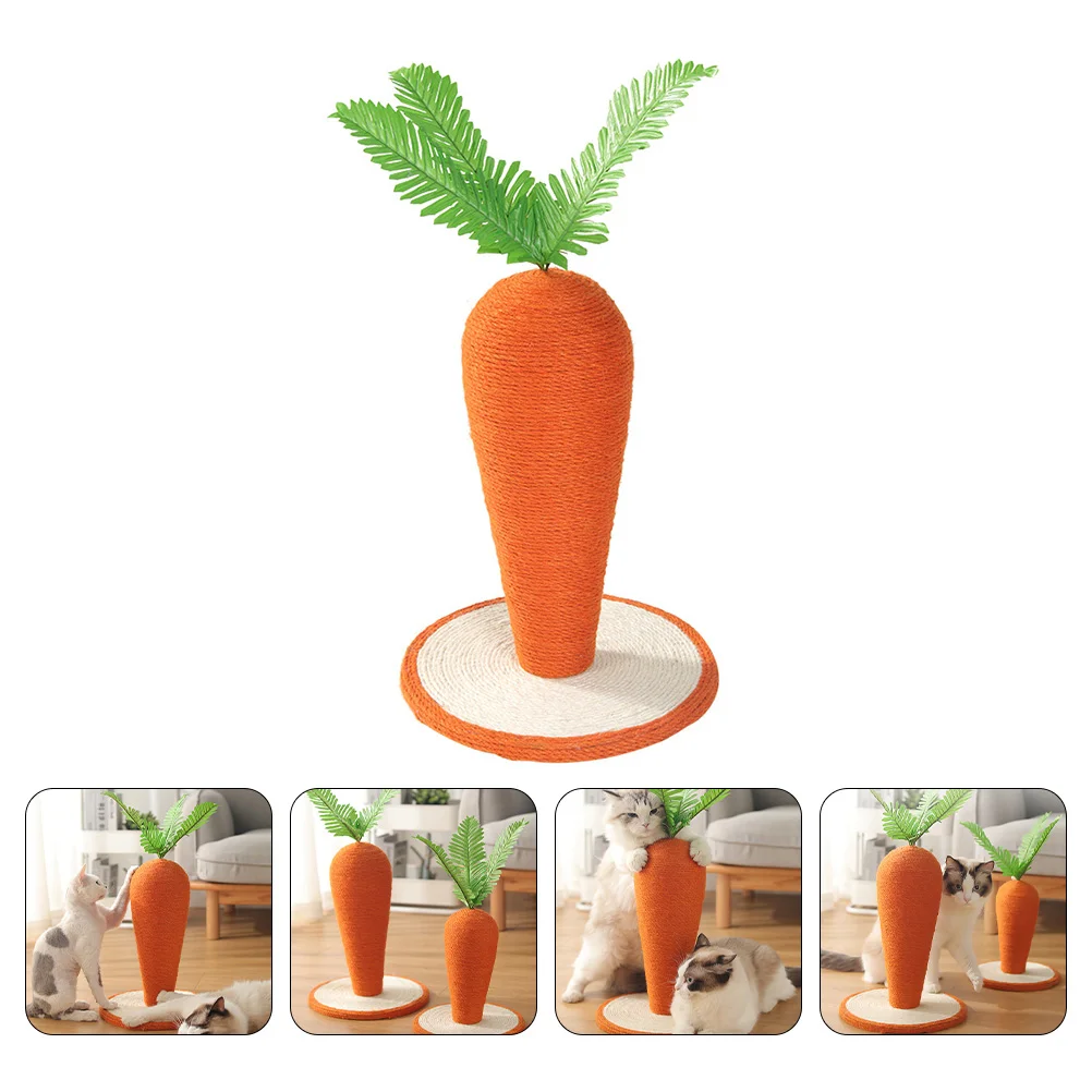 

Cat Scratcher Post Scratching Toy Kitten Scratch Toys Carrot Claw Tower Board Interactive Tree Sisal Cats Cute Cat accessories