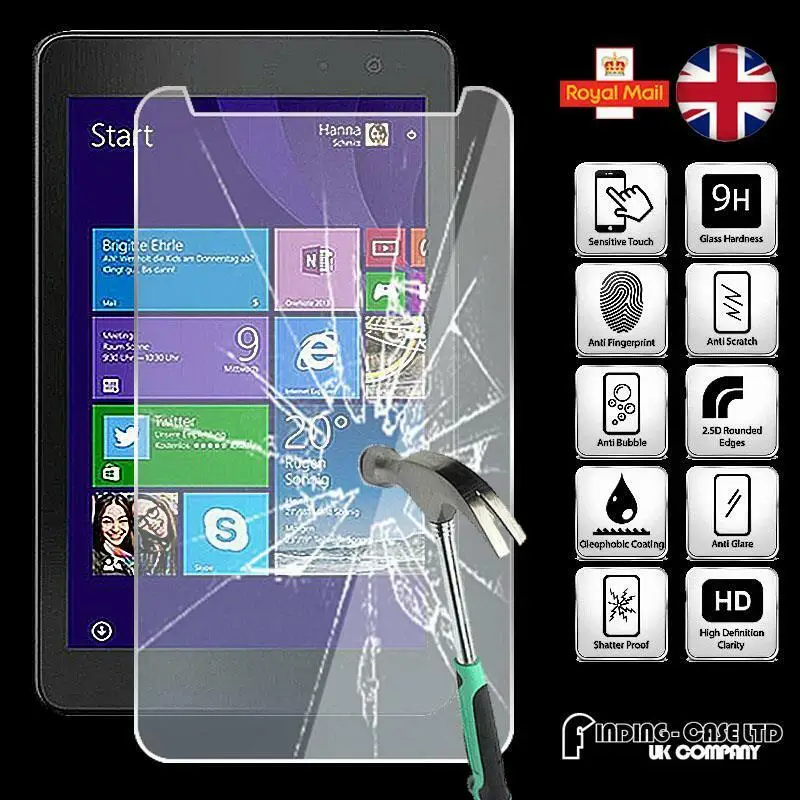 

Tablet Tempered Glass Screen Protector Cover For Dell Venue 8 Pro 5855