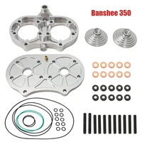 for yamaha banshee 350 1987 2006 billet cool head with 21cc domes o rings studs orings nuts and washers kit aluminum
