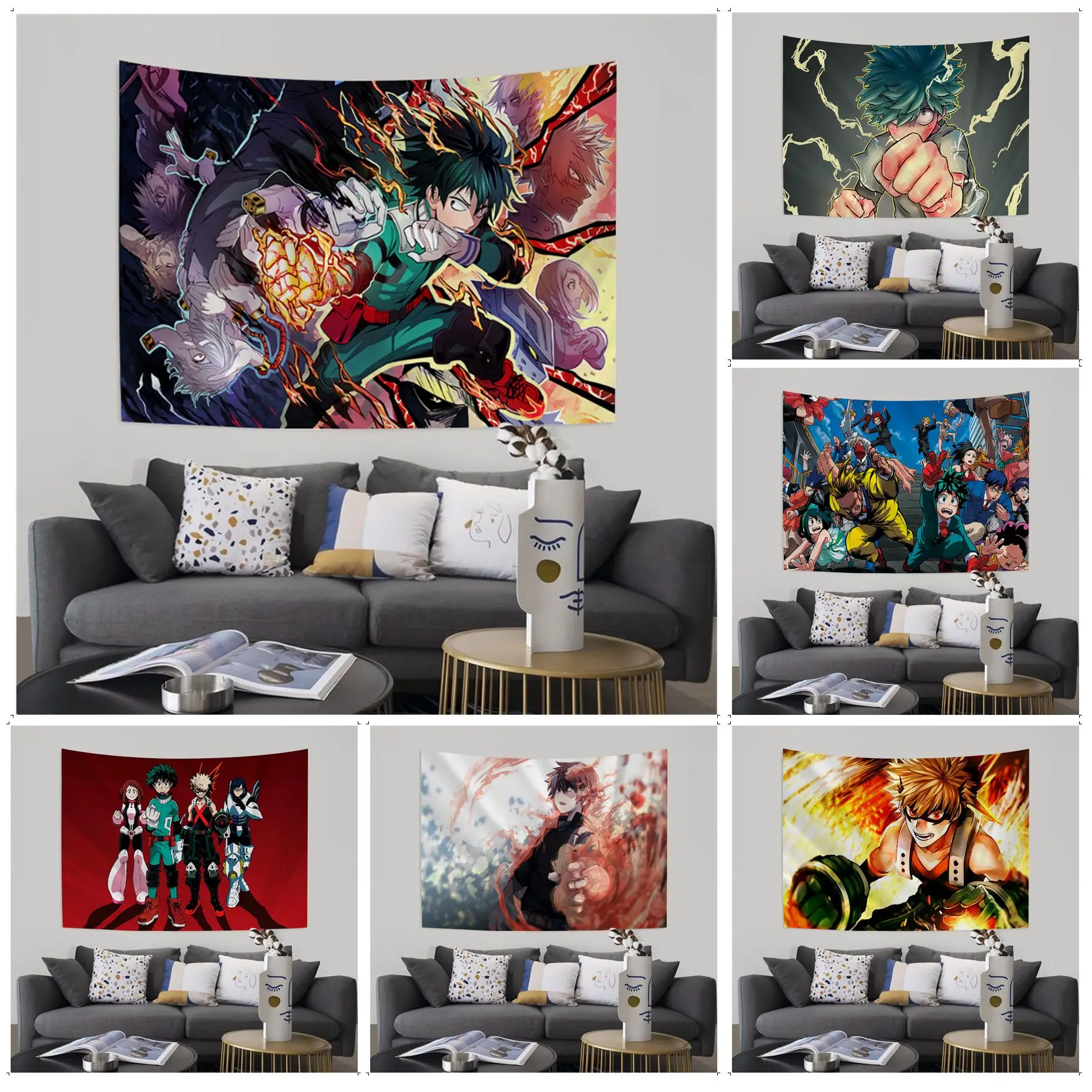 

My Hero Colorful Tapestry Wall Hanging For Living Room Home Dorm Decor Art Home Decor