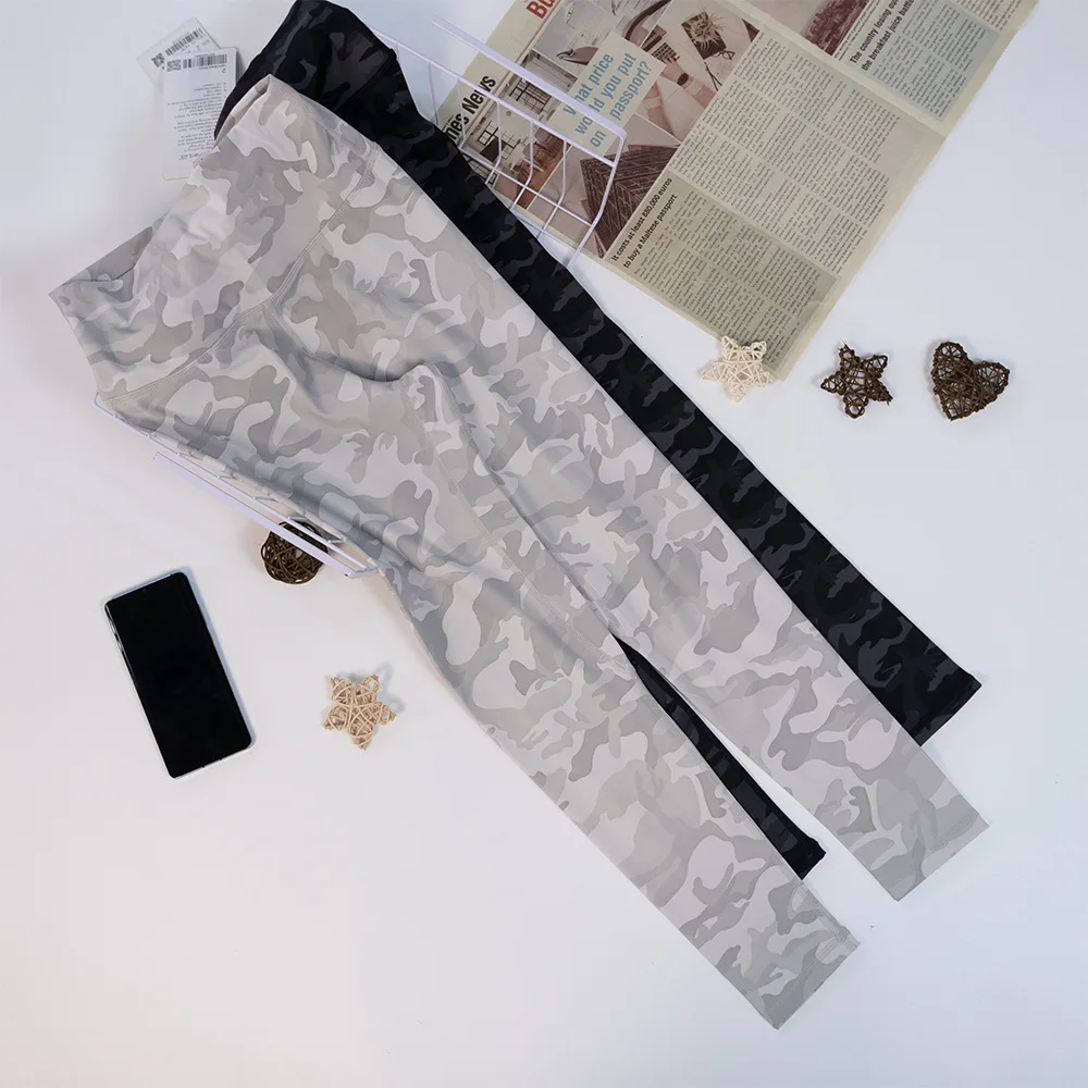 Camouflage Print LuLu Yoga Leggings Women Align High Rise Pant Sports Pants Tight Fit Leggings Workout Clothes for Summer