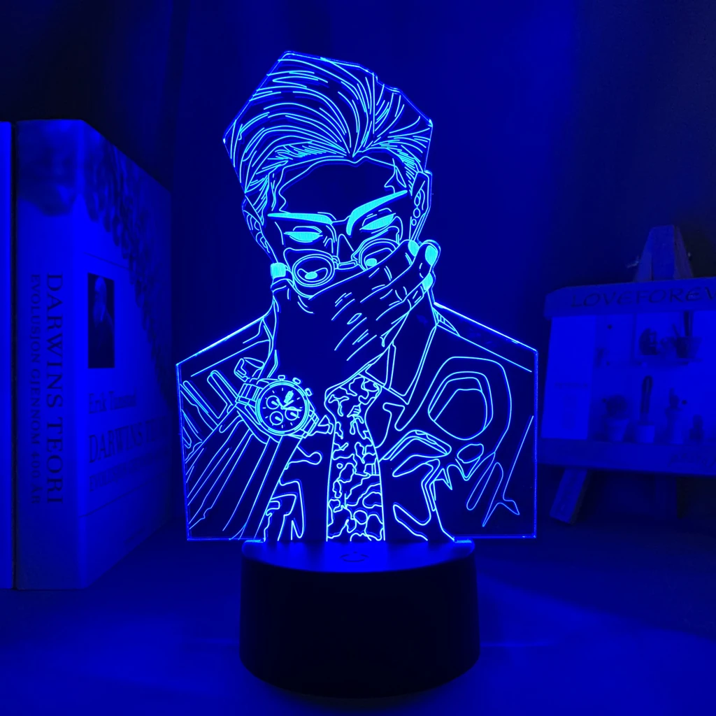 

Kento Nanami 3D Lamp Jujutsu Kaisen LED Night Light for Home Decor Jujutsu Kaisen Nightlight Kento Nanami Touch Table Light