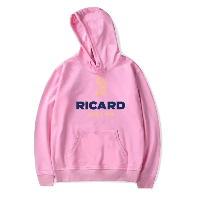 

NEW IN Trendy Men Sweatshirts RICARD Hoodie Bluza Damska Streetwear Pink Clothing Polerone Winter Clothes Women Harajuku Pullove
