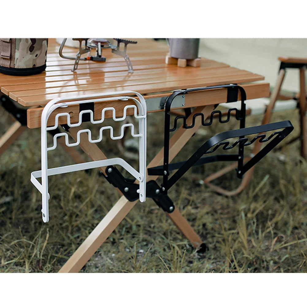 

Foldable Table Storage Net Storage Net Portable Shelf Bag Stuff Mesh for Picnic Outdoor Camping Barbecue Kitchen Folding Rack