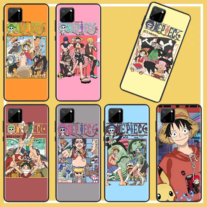 

Japanese anime One Piece cover Phone Case For OPPO Find X2 X3 X5 Pro Lite Neo 5G Reno 4 5 6 7 Lite Z 4G 5G Pro SE Black luxury