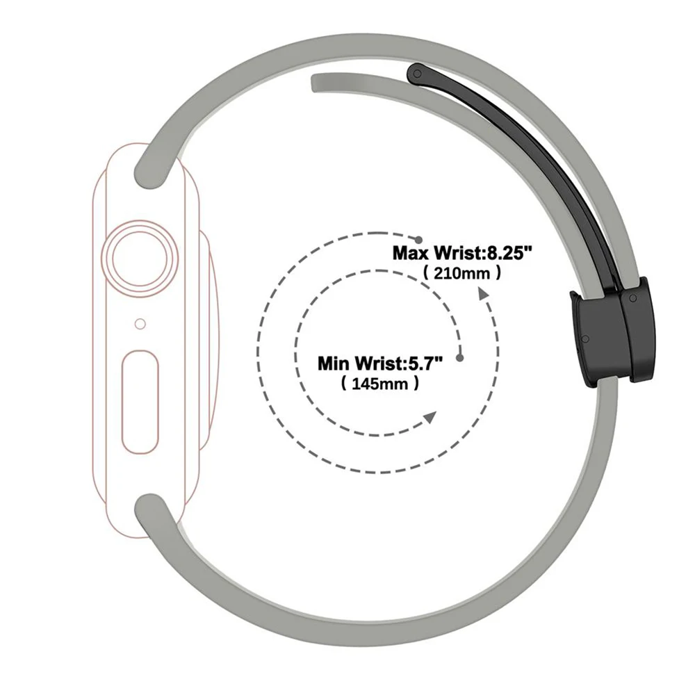 49mm Sport Band for Apple Watch Ultra 49mm 8 7 41 45mm 6 5 4 SE 40 44mm Magnetic Silicone Strap for IWatch Series  3 2 1 38 42mm