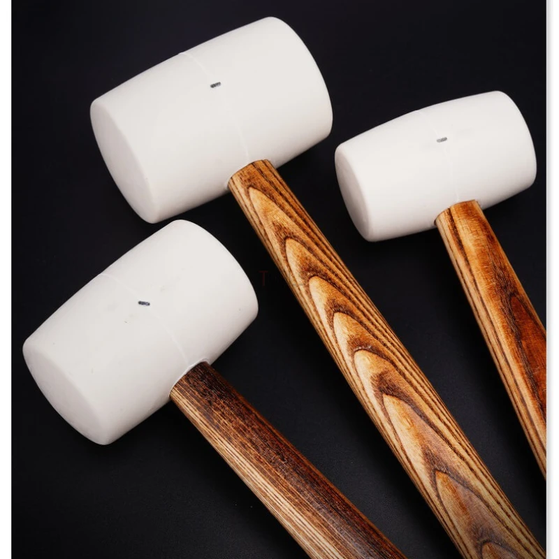 Ручка из карбонизированной древесины белый резиновый молоток микро пуля твердый