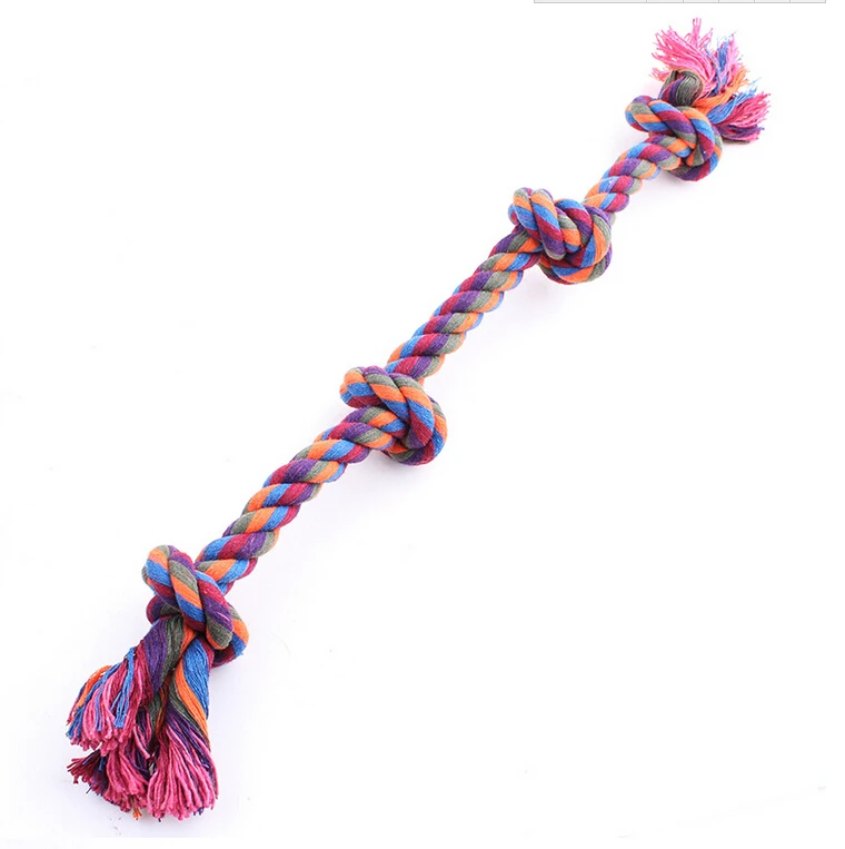 

Dog bite rope toys pet grind tooth toys Molar Rope cotton rope material harmless dogs tooth cleaning toys pet dog rope toys 49cm