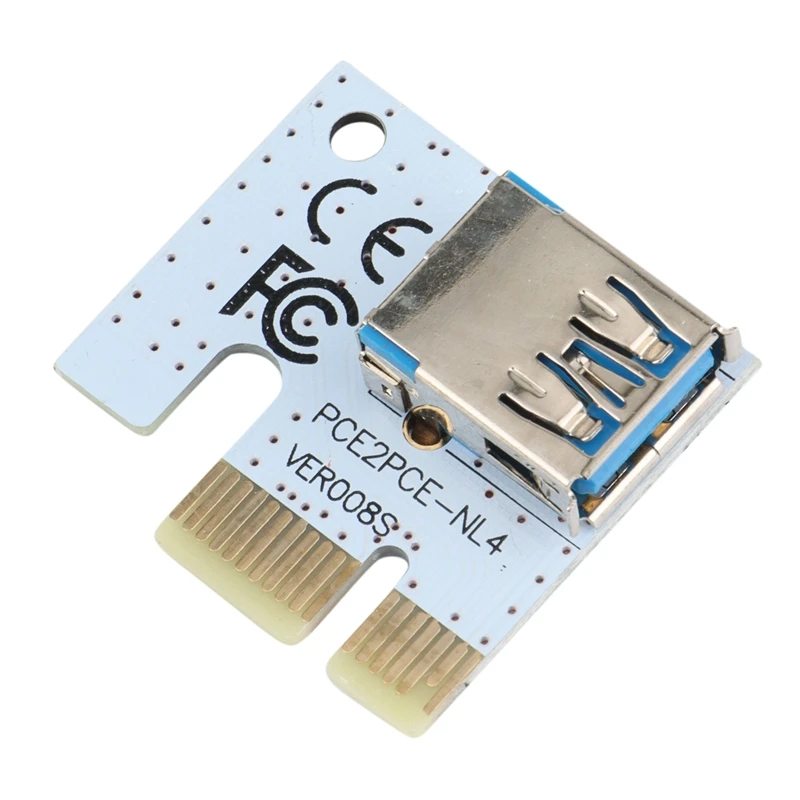 Видеокарта VER008S PCI-E с 1X на 16X 3 адаптер для майнинга USB 0 кабель-удлинитель 10 шт.