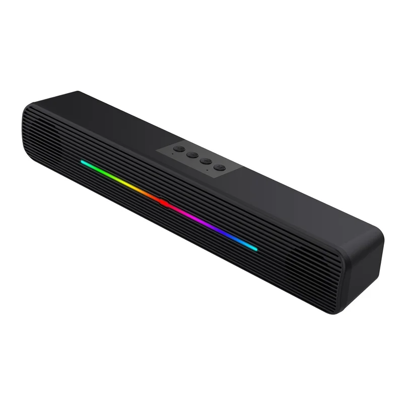 

RGB Soundbar Computer Audio Game Laptop Desktop Computer Light-Emitting Subwoofer Speaker Wireless Bluetooth Speaker
