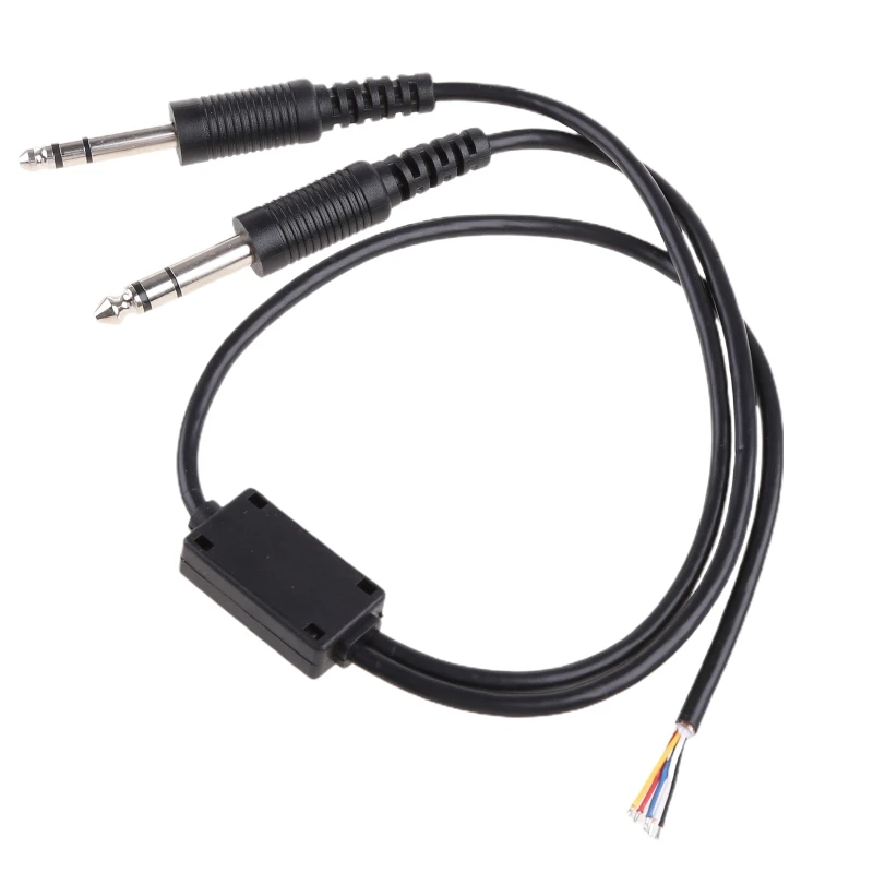 

Cable Replacement Headphone Audio Cable Extension Noise Cancelling Convenient for Helicopter with U174u Connect the Head