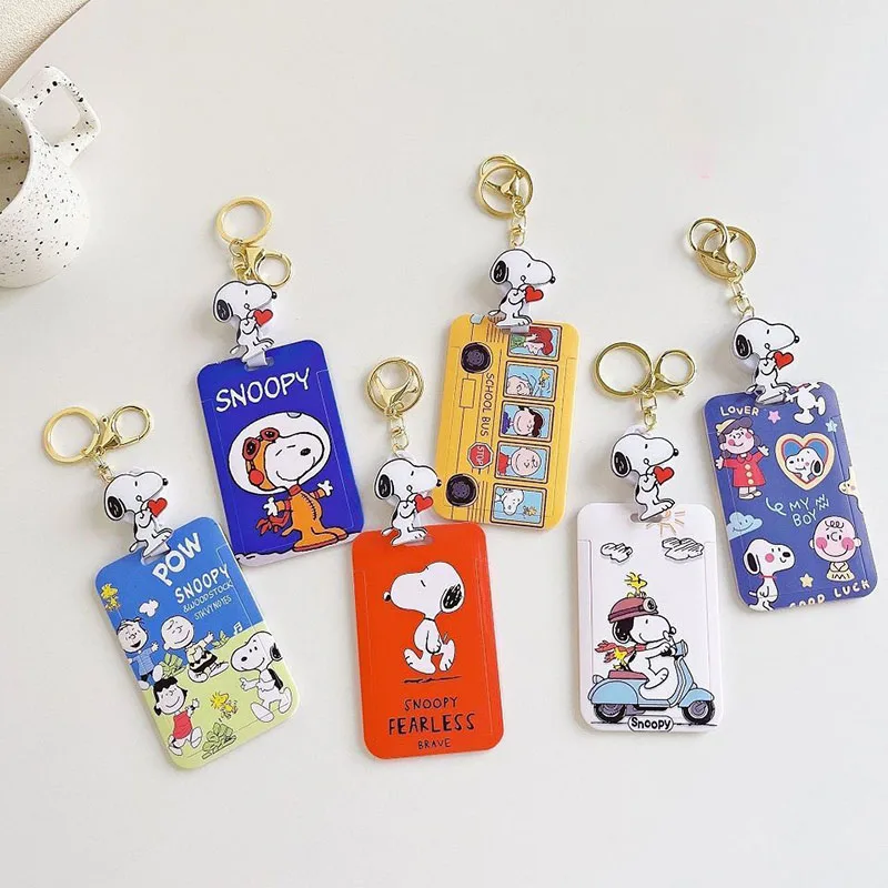 Kawaii Snoopys брелок милый мультяшный креативный аниме принт карманный школьный