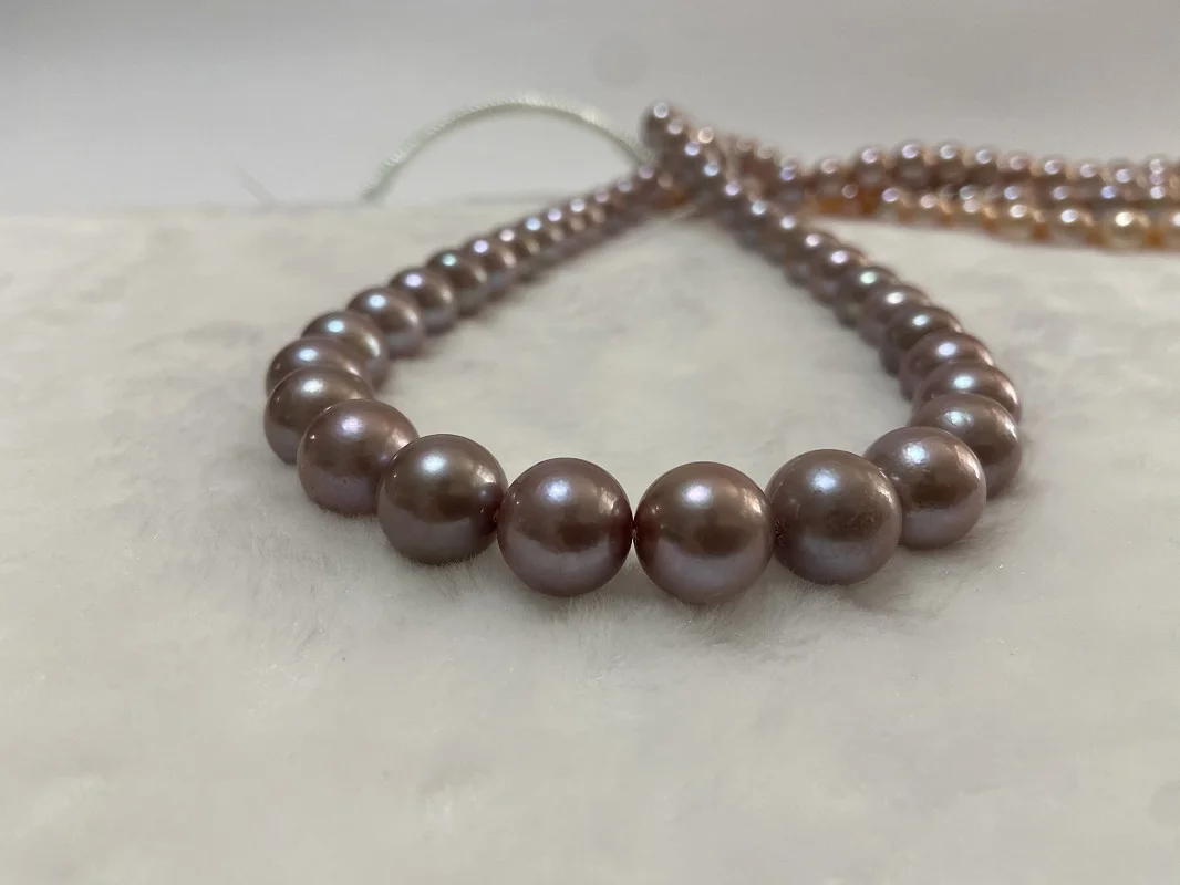 

Huge Natural 18"11-13mm Sea Gneuine Round Purple Pearl Necklace Free Shipping for Women Jewelry for Wedding Party Gifts