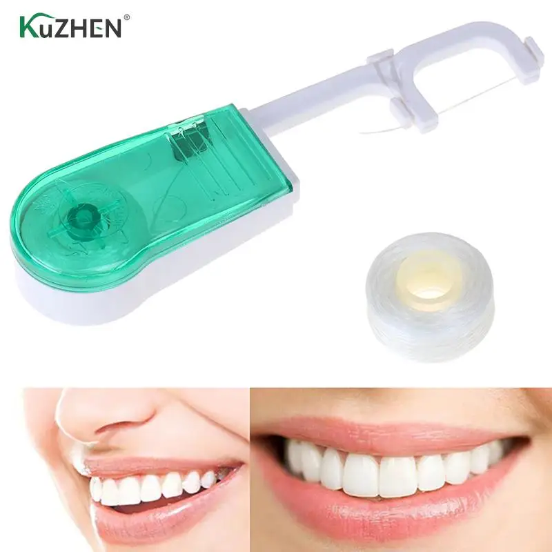 

30 Meters Dental For Flosser Built-in Spool Wax Replacement Wire Dental Floss Toothpicks Interdental Brush Wire