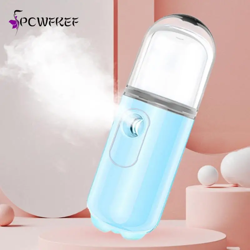 

USB Mist Facial Sprayer Humidifier Rechargeable Nebulizer Face Steamer Moisturizing Beauty Instruments Face Skin Care Tools