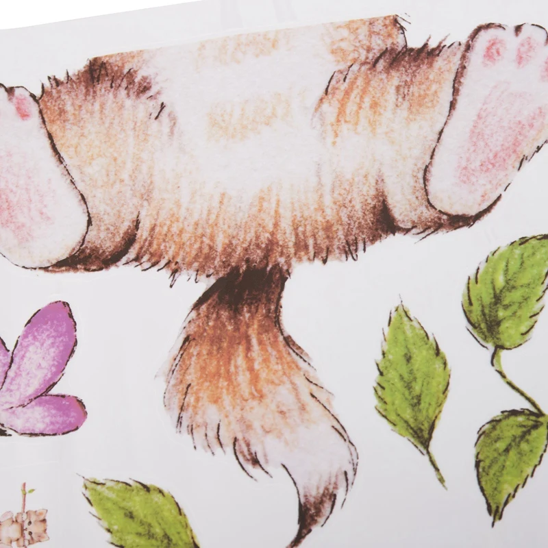 Акция! Милые наклейки в виде кота и бабочки для детской комнаты украшение дома