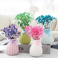 30ml aroma oil diffuser sets with dry flowers decor colored ceramic bottle fresh air for home living room decoration