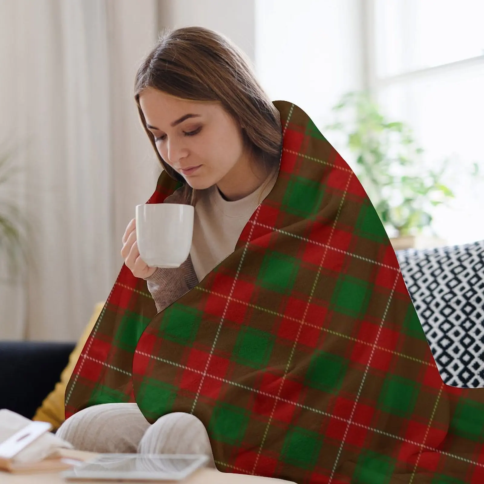 Одеяло Clan MacPhee MacFie в шотландском клетку тартан диван-кровать одеяла на Хэллоуин