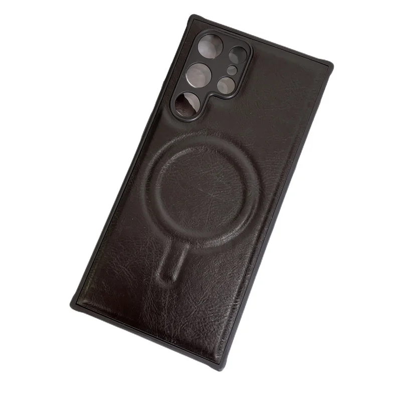 

Original For Magsafe Magnetic Wireless Charging Case FoSamsung Galaxy S22 Ultra S22 Plus S22Ultra S22+ Premium Leather Cover
