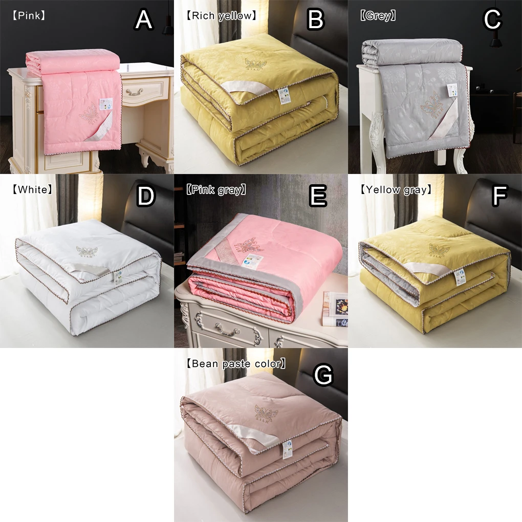 

Одеяло с воздушным кондиционированием, моющееся Сменное одеяло, охлаждающее шелковое одеяло для дивана, офиса, путешествий, 180, 220 см