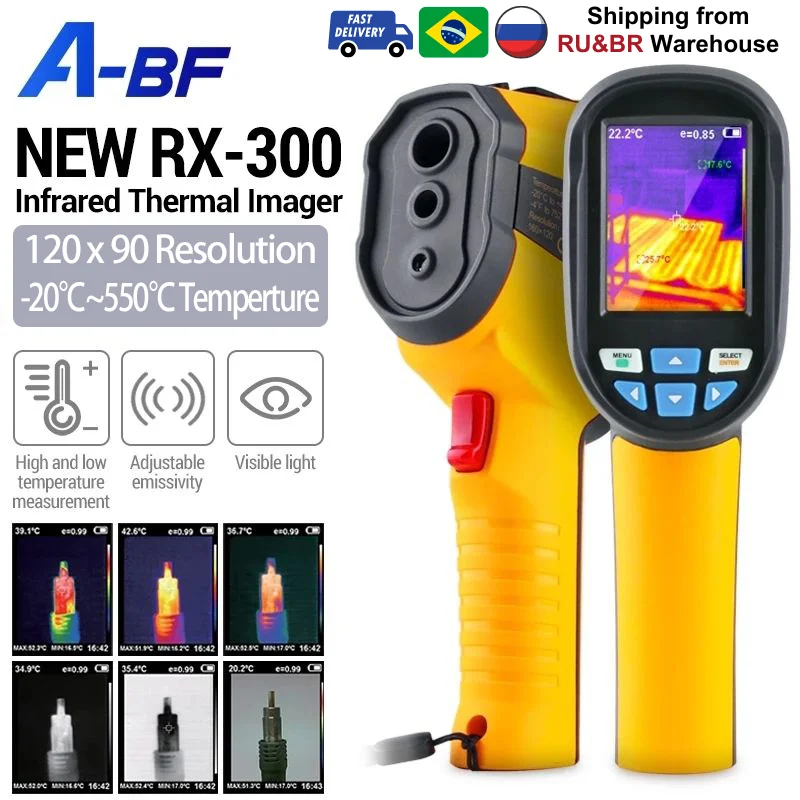 

A-BF RX-300 Infrared Thermal Imaging Camera Industrial Handheld Thermal Imager Infrared Thermometer Floor Heating PCB Circuit